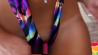 Thisav Bikini latina big boobs blowjob babe Muscles - 1
