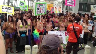 Gay Twinks Go Topless Day March on Venice Beach Walk 2013 #3 ImageZog - 1