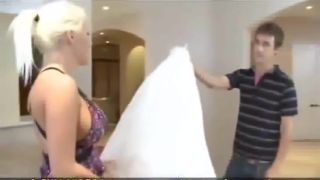 Free Blow Job Porn Hot blonde with huge tits fucks before her wedding TubeTrooper - 1