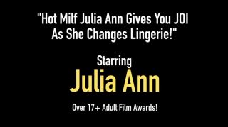 Blacksonboys Hot Milf Julia Ann Gives You JOI As She Changes Lingerie! NetNanny - 1